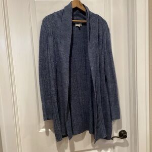 Croft & Barrow Navy Open-Front Cardigan